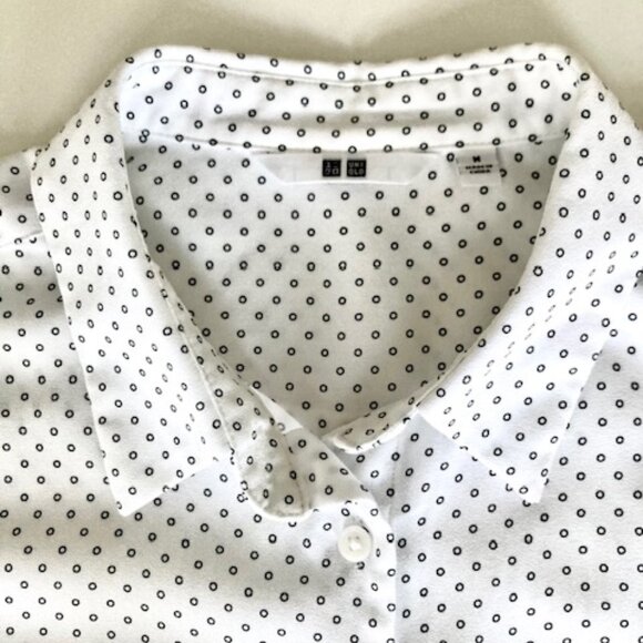 UNIQLO White and Black Button Down - Picture 2 of 4